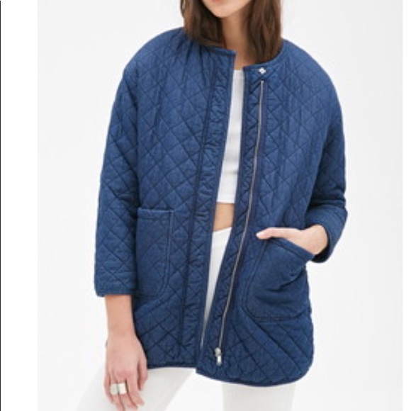 quilted jean jacket